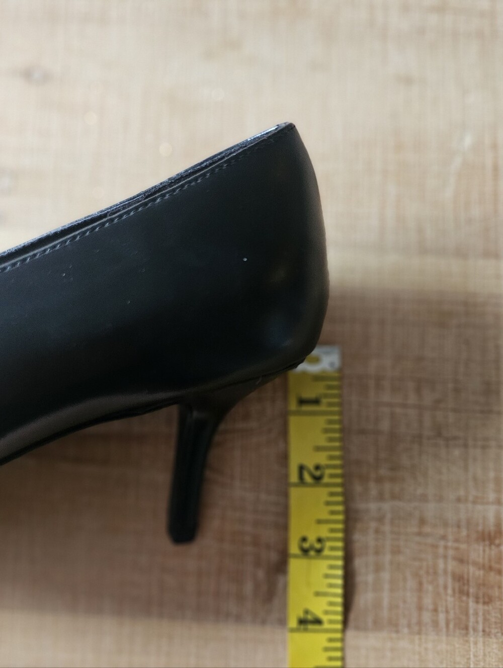 H&M Black Pointed Toe Kitten Heels Size 11 | Classic Office Pumps - Picture 6 of 6
